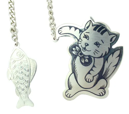 40500006А05 освежитель воды "Рыбачок",  Серебро 925