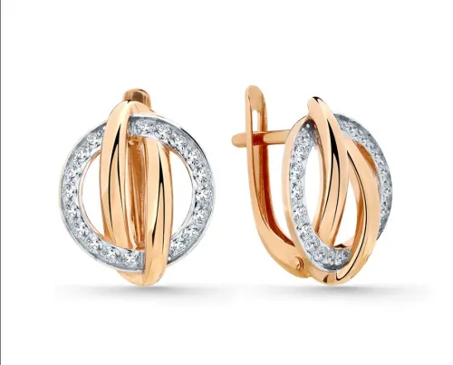 Серьги, Золото 585, 002-0853-0001-011