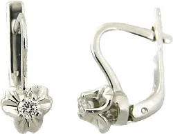Серьги, Золото 585, Бриллиант 1302325510