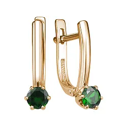Серьги, Золото 585, Изумруд С110-6796ГТИ Серьги, Золото 585, Изумруд С110-6796ГТИ