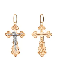 Подвеска крест, Золото 585 102-ИХ-18.13-13