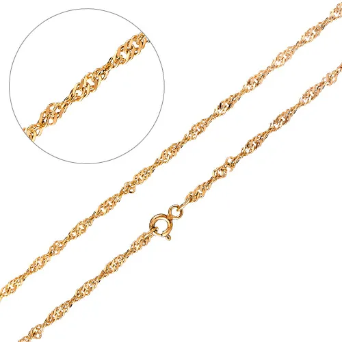 Цепочка Серебро 925, плетение Сингапур, СИНп 28