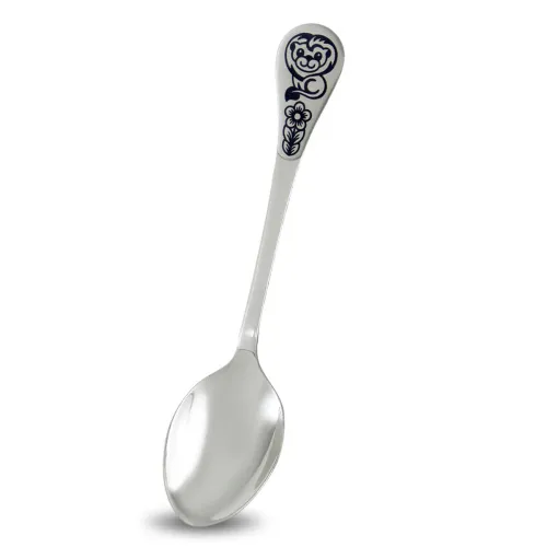40010507В05 ложка детская "Лев",  Серебро 925