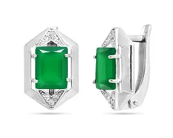 Серьги, Серебро 925, Агат 640510