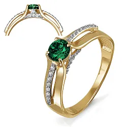 Кольцо Золото 585, Кварц 312516 Кольцо Золото 585, Кварц 312516