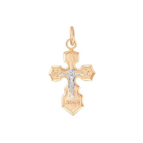 Подвеска крест, Золото 585, 20-0199