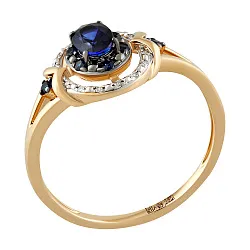 Кольцо Золото 585, Сапфир 65-41R01310-S0DDSA Кольцо Золото 585, Сапфир 65-41R01310-S0DDSA