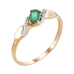 Кольцо Золото 585, Изумруд К112-4573ГТИ Кольцо Золото 585, Изумруд К112-4573ГТИ