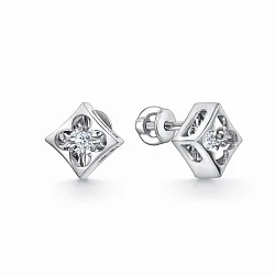Серьги пусеты-гвоздики, Золото 585, Бриллиант 12-12-5957-11-00