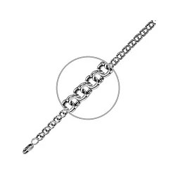 Цепочка Серебро 925, плетение Бисмарк 2055 Цепочка Серебро 925, плетение Бисмарк 2055