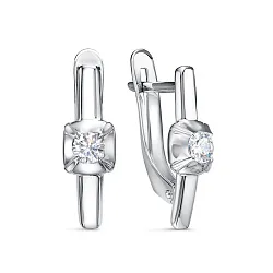 Серьги, Золото 585, Фианит б1202988 Серьги, Золото 585, Фианит б1202988