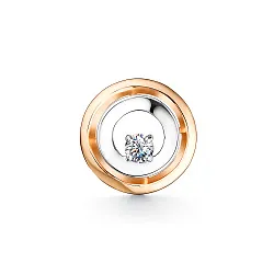 Подвеска фантазийная,  Золото 585, Фианит 3459707 1 1 1