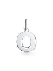 Подвеска буква О,  Серебро 925 1-00097 Подвеска буква О,  Серебро 925 1-00097