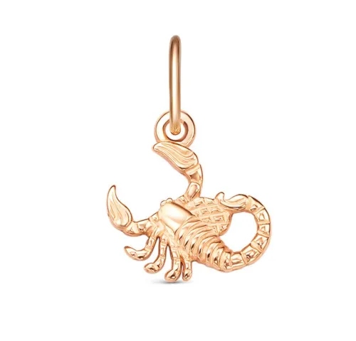 Подвеска знак зодиака Скорпион 24.10-22.11, Золото 585, 301900 1 10скорп