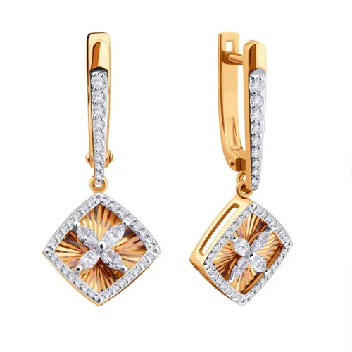 Серьги, Золото 585, Т14162Г800 Серьги, Золото 585, Т14162Г800