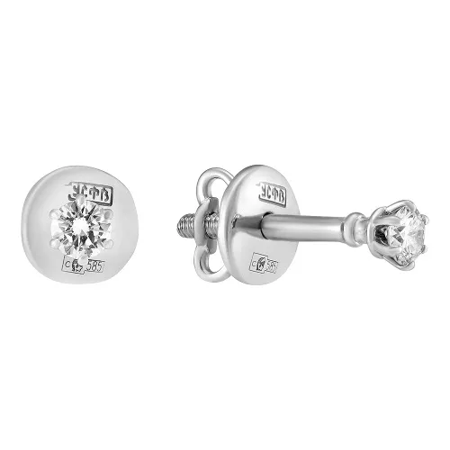 Серьги пусеты-гвоздики, Золото 585, 83-42E00006-F1DD