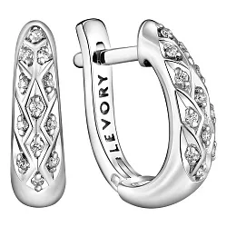 Серьги, Золото 585, Бриллиант 83-42E00064-F0DD