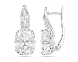 Серьги, Серебро 925, Хрусталь горный 647082