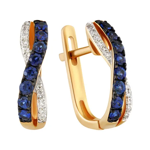 Серьги, Золото 585, 65-41E00927-S0DDSA Серьги, Золото 585, 65-41E00927-S0DDSA