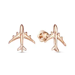 Серьги пусеты-гвоздики, Золото 585 2462200 1 10