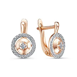 Серьги, Золото 585, Фианит 2555407 1 1 1 Серьги, Золото 585, Фианит 2555407 1 1 1