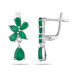 Серьги, Серебро 925, Агат 653383