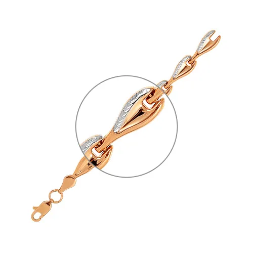 Браслет фантазийный Золото 585 
 БР 46-04