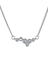 Колье,  Серебро 925, Фианит КЦ-478р Колье,  Серебро 925, Фианит КЦ-478р