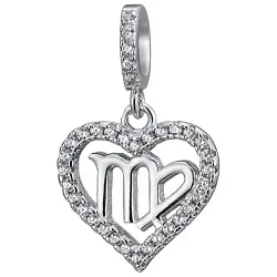 Подвеска знак зодиака Скорпион 24.10-22.11, Серебро 925, Фианит LLP 406 Подвеска знак зодиака Скорпион 24.10-22.11, Серебро 925, Фианит LLP 406