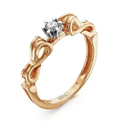 Кольцо Золото 585, Бриллиант 94000012