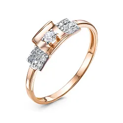 Кольцо Золото 585, Фианит 1105759 Кольцо Золото 585, Фианит 1105759