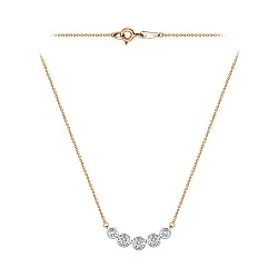 Колье,  Золото 585, Бриллиант Кл113-7049