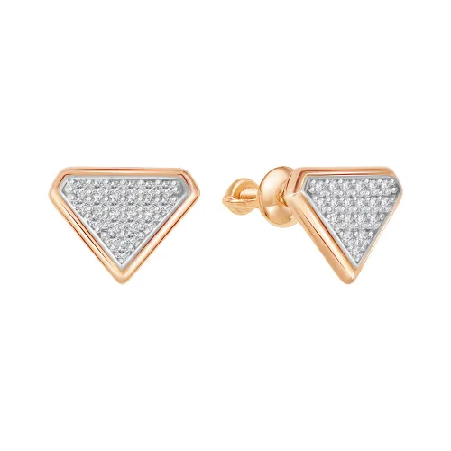 Серьги пусеты-гвоздики, Золото 585, 62-0204