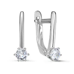 Серьги, Золото 585, Фианит б1201535 Серьги, Золото 585, Фианит б1201535