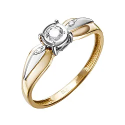 Кольцо Золото 585, Бриллиант К112-5598 Кольцо Золото 585, Бриллиант К112-5598