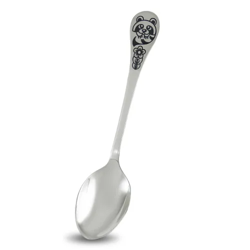 40010507Е05 ложка детская "Енот",  Серебро 925