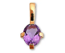 Подвеска фантазийная,  Золото 585, Аметист 1205852431 Подвеска фантазийная,  Золото 585, Аметист 1205852431