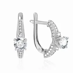 Серьги, Серебро 925, Фианит 2340200014-1 Серьги, Серебро 925, Фианит 2340200014-1