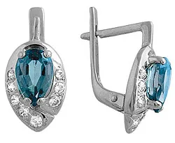 Серьги, Золото 585, Топаз С222-8840ТС Серьги, Золото 585, Топаз С222-8840ТС