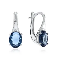 Серьги, Серебро 925, Топаз 2340870027-76 Серьги, Серебро 925, Топаз 2340870027-76