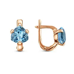 Серьги, Золото 585, Топаз С120-8841Т