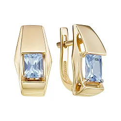 Серьги, Золото 585, Топаз С122-5770Т