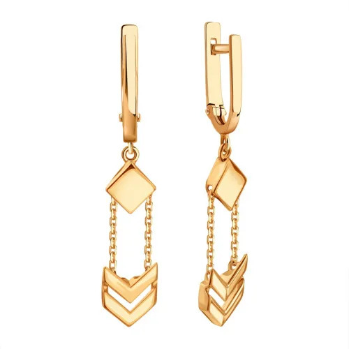 Серьги, Золото 585, Т10002Г788