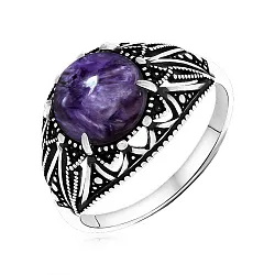 Кольцо Серебро 925, Чароит 1310461868