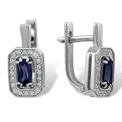 Серьги, Золото 585, Сапфир С215-635ГТС Серьги, Золото 585, Сапфир С215-635ГТС