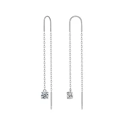 Серьги, Серебро 925, Фианит MCE 16 Серьги, Серебро 925, Фианит MCE 16