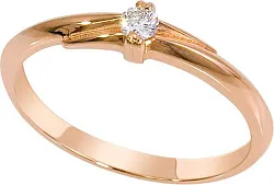 Помолвочное кольцо,  Золото 585, Бриллиант 295311ю