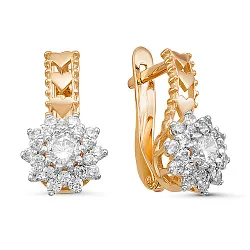 Серьги, Золото 585, Фианит 2291507 1 1 1 Серьги, Золото 585, Фианит 2291507 1 1 1