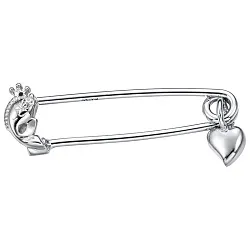 Брошь Серебро 925, Фианит LLHP 37  Брошь Серебро 925, Фианит LLHP 37