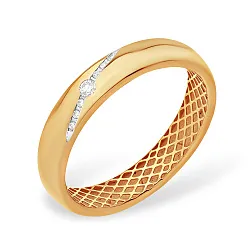 Обручальное кольцо,  Золото 585,  , Бриллиант К10110652 Обручальное кольцо,  Золото 585,  , Бриллиант К10110652